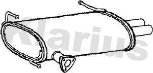 Klarius 210990 - Izplūdes gāzu trokšņa slāpētājs (pēdējais) autodraugiem.lv