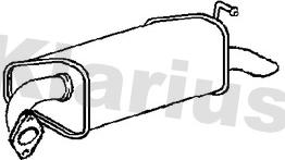 Klarius MA410V - Izplūdes gāzu trokšņa slāpētājs (pēdējais) autodraugiem.lv