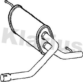 Klarius 211224 - Izplūdes gāzu trokšņa slāpētājs (pēdējais) autodraugiem.lv