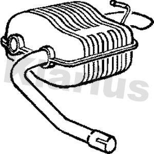 Klarius 220328 - Izplūdes gāzu trokšņa slāpētājs (pēdējais) autodraugiem.lv