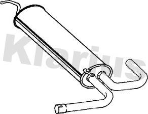 Klarius 221868 - Vidējais izpl. gāzu trokšņa slāpētājs autodraugiem.lv