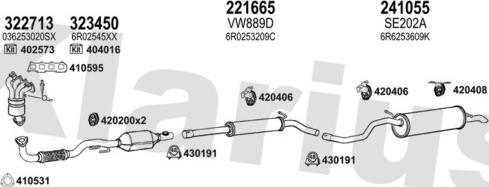 Klarius 790495E - Izplūdes gāzu sistēma autodraugiem.lv