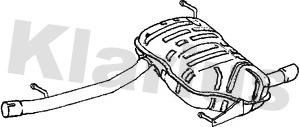 Klarius BM412P - Izplūdes gāzu trokšņa slāpētājs (pēdējais) autodraugiem.lv