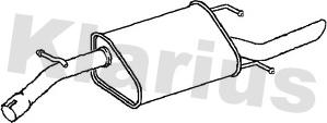 Klarius DW32X - Izplūdes gāzu trokšņa slāpētājs (pēdējais) autodraugiem.lv