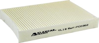 Klaxcar France FC036z - Filtrs, Salona telpas gaiss autodraugiem.lv