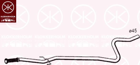 Klokkerholm 55438651 - Izplūdes caurule autodraugiem.lv