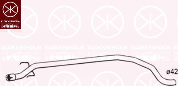 Klokkerholm 50248651 - Izplūdes caurule autodraugiem.lv