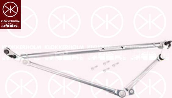 Klokkerholm 65223280 - Stiklu tīrītāja sviru un stiepņu sistēma autodraugiem.lv