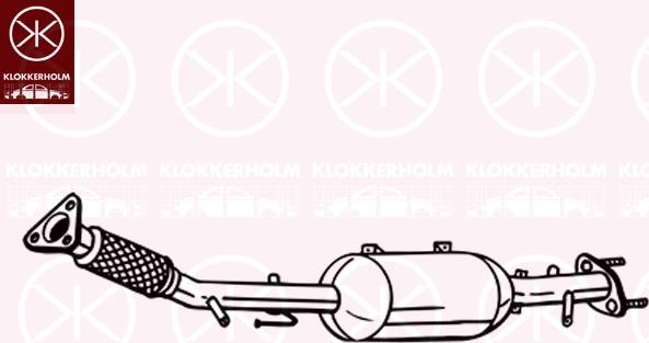 Klokkerholm 095-446 - Nosēdumu / Daļiņu filtrs, Izplūdes gāzu sistēma autodraugiem.lv
