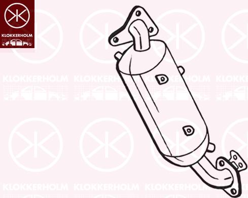 Klokkerholm 097-316 - Nosēdumu / Daļiņu filtrs, Izplūdes gāzu sistēma autodraugiem.lv