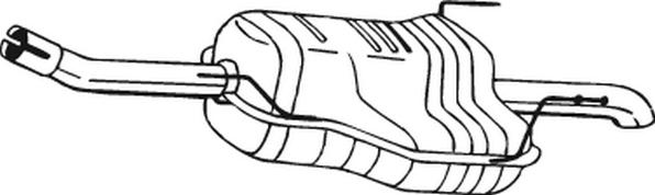 Klokkerholm 185-129 - Izplūdes gāzu trokšņa slāpētājs (pēdējais) autodraugiem.lv