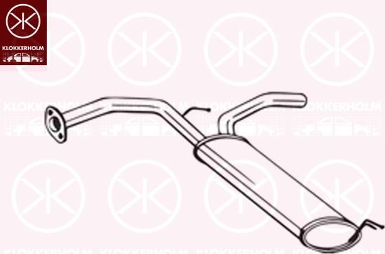 Klokkerholm 135-133 - Izplūdes gāzu trokšņa slāpētājs (pēdējais) autodraugiem.lv