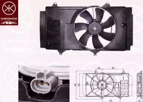 Klokkerholm 81092603 - Ventilators, Motora dzesēšanas sistēma autodraugiem.lv