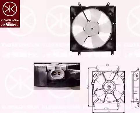 Klokkerholm 81792601 - Ventilators, Motora dzesēšanas sistēma autodraugiem.lv