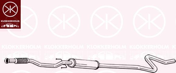 Klokkerholm 291-071 - Vidējais izpl. gāzu trokšņa slāpētājs autodraugiem.lv