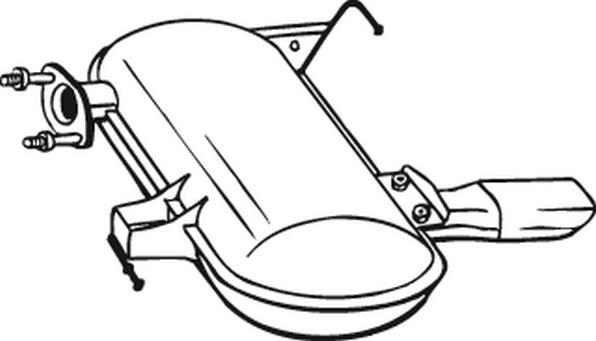 Klokkerholm 247-009 - Izplūdes gāzu trokšņa slāpētājs (pēdējais) autodraugiem.lv