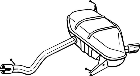 Klokkerholm 247-195 - Izplūdes gāzu trokšņa slāpētājs (pēdējais) autodraugiem.lv