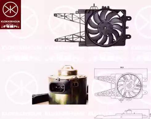 Klokkerholm 2023307523 - Ventilators, Motora dzesēšanas sistēma autodraugiem.lv