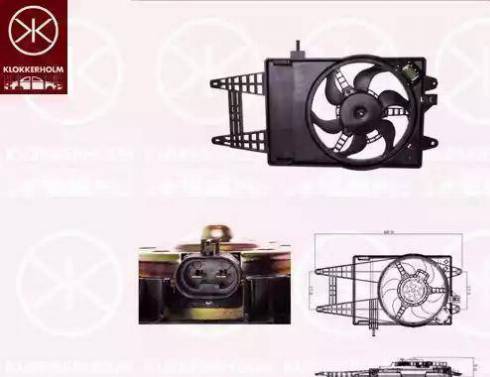 Klokkerholm 20232606 - Ventilators, Motora dzesēšanas sistēma autodraugiem.lv