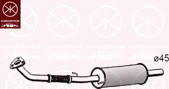 Klokkerholm 75158631 - Izplūdes gāzu priekšslāpētājs autodraugiem.lv