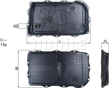 KNECHT HX 184 KIT - Eļļas vācele, Automātiskā pārnesumkārba autodraugiem.lv