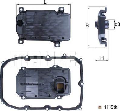 KNECHT HX 187 KIT - Hidrofiltrs, Automātiskā pārnesumkārba autodraugiem.lv