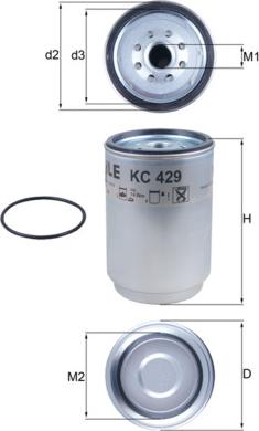 KNECHT KC 429D - Degvielas filtrs autodraugiem.lv