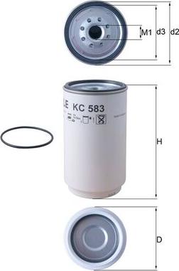 KNECHT KC 583D - Degvielas filtrs autodraugiem.lv