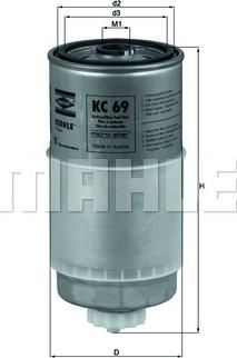 KNECHT KC 69 - Degvielas filtrs autodraugiem.lv
