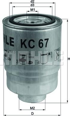 KNECHT KC 67 - Degvielas filtrs autodraugiem.lv