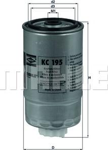 KNECHT KC 195 - Degvielas filtrs autodraugiem.lv