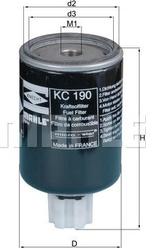 KNECHT KC 190 - Degvielas filtrs autodraugiem.lv