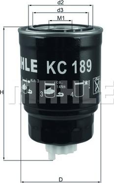 KNECHT KC 189 - Degvielas filtrs autodraugiem.lv