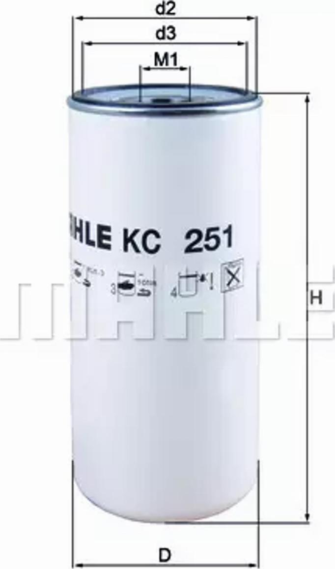 KNECHT KC 251 - Degvielas filtrs autodraugiem.lv