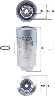 KNECHT KC 239D - Degvielas filtrs autodraugiem.lv