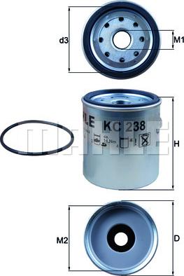 KNECHT KC 238D - Degvielas filtrs autodraugiem.lv