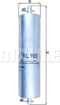 KNECHT KL 985 - Degvielas filtrs autodraugiem.lv