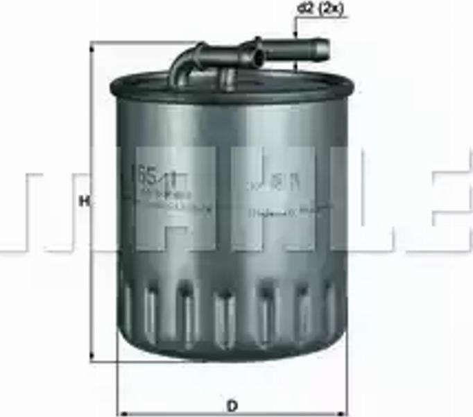 KNECHT KL 155/1 - Degvielas filtrs autodraugiem.lv