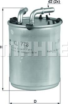 KNECHT KL 778 - Degvielas filtrs autodraugiem.lv