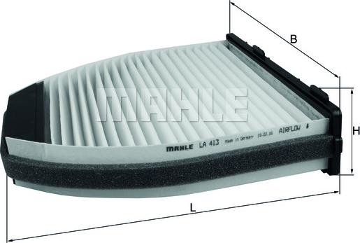 KNECHT LA 413 - Filtrs, Salona telpas gaiss autodraugiem.lv