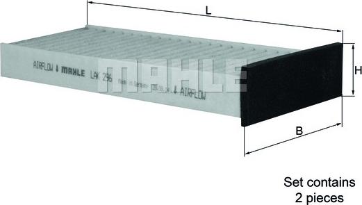 KNECHT LAK 296/S - Filtrs, Salona telpas gaiss autodraugiem.lv