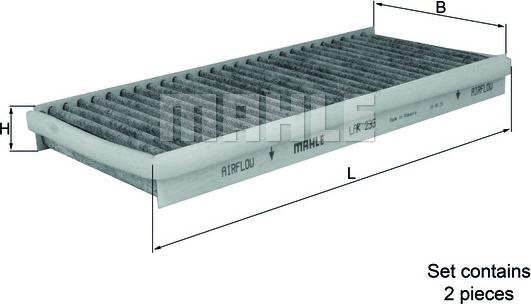 KNECHT LAK 235/S - Filtrs, Salona telpas gaiss autodraugiem.lv