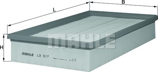 KNECHT LX 517 - Gaisa filtrs autodraugiem.lv