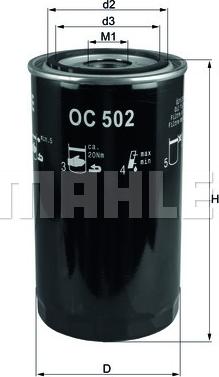 KNECHT OC 502 - Eļļas filtrs autodraugiem.lv