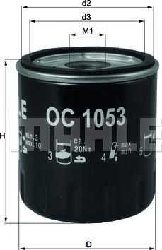 KNECHT OC 1053 - Eļļas filtrs autodraugiem.lv