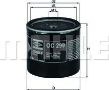 KNECHT OC 299 - Eļļas filtrs autodraugiem.lv