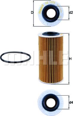 KNECHT OX 1076D - Eļļas filtrs autodraugiem.lv