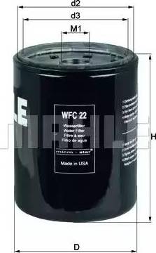 KNECHT WFC 22 - Dzesēšanas šķidruma filtrs autodraugiem.lv