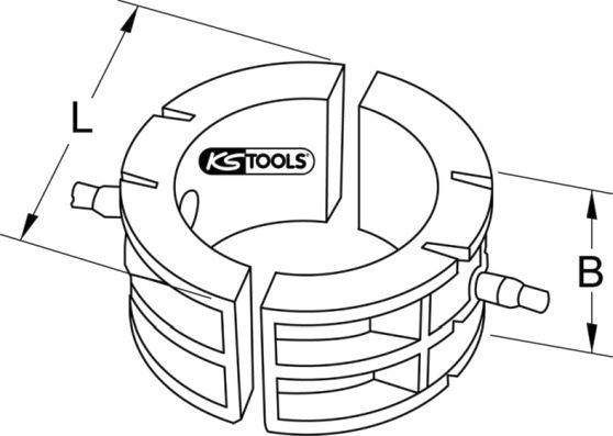 KS Tools 400.1155 - Montāžas instruments, Sadales vārpsta autodraugiem.lv