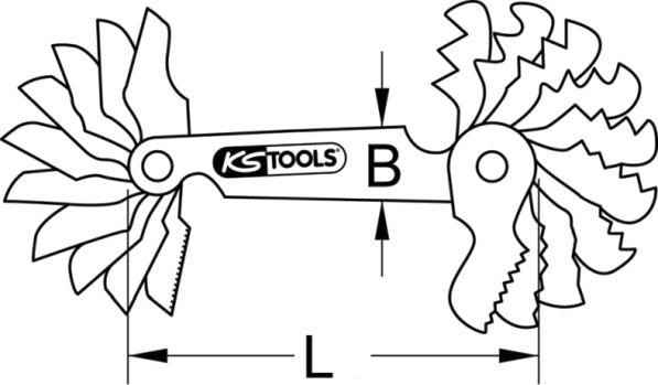 KS Tools 420.1705 - Fiksējošo skavu komplekts, Virsbūve autodraugiem.lv